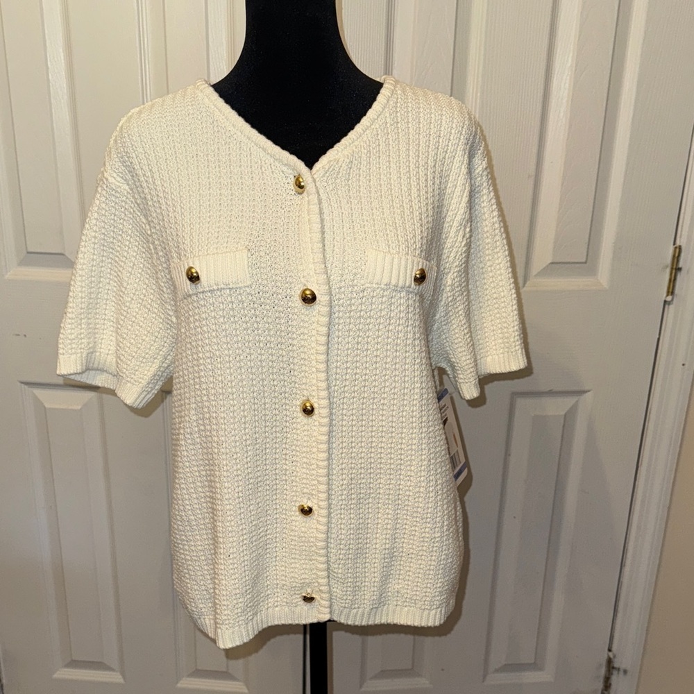 French Connection Cream Knit Sweater